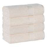 Ultra-Soft Rayon from Bamboo Cotton Blend 4 Piece Bath Towel Set