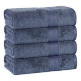 Ultra-Soft Rayon from Bamboo Cotton Blend 4 Piece Bath Towel Set