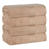 Ultra-Soft Rayon from Bamboo Cotton Blend 4 Piece Bath Towel Set