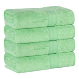 Ultra-Soft Rayon from Bamboo Cotton Blend 4 Piece Bath Towel Set