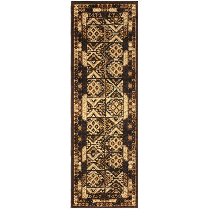 Tribal Geometric Mosaic Indoor Area Rug or Runner Rug - Rugs by Superior - Superior 
