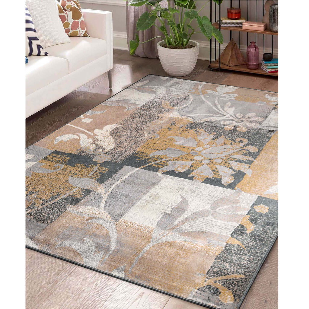 Superior Pastiche Floral Patchwork Indoor Area Rug or Runner Rug