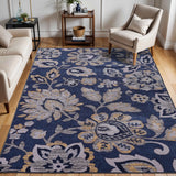 Jezabel Floral Non-Slip Washable Indoor Area Rug or Runner