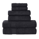 6 Piece Cotton Eco-Friendly Soft Absorbent Towel Set - Towel Set by Superior