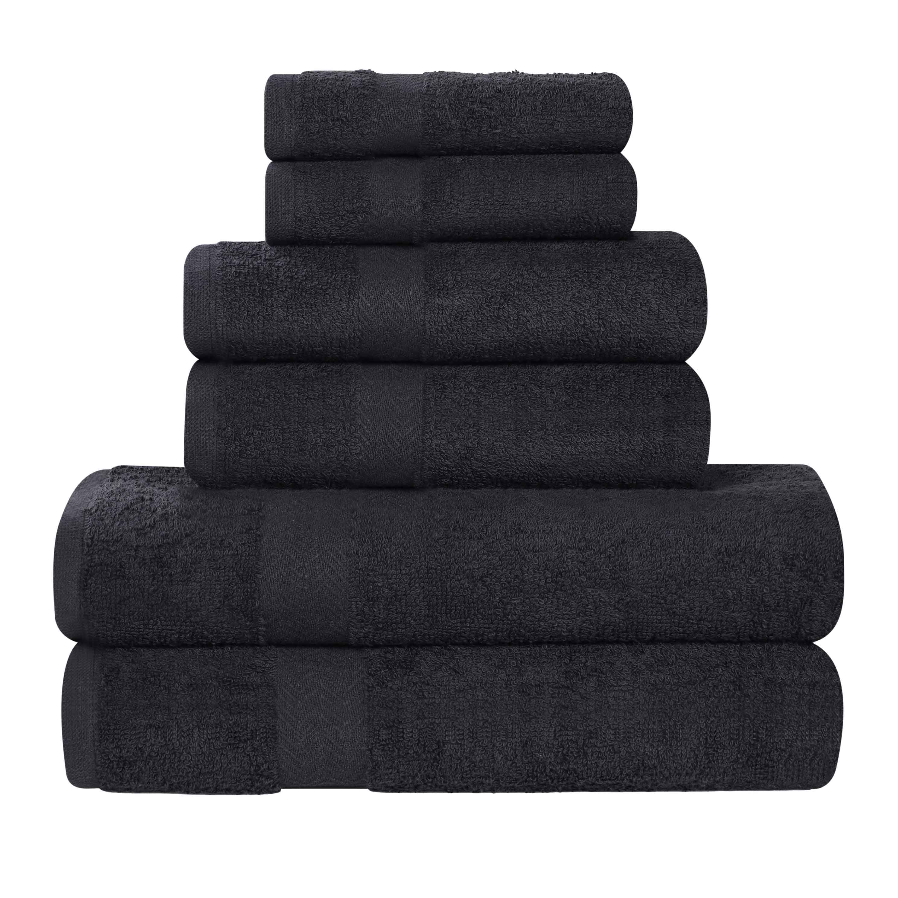 6 Piece Cotton Eco-Friendly Soft Absorbent Towel Set - Towel Set by Superior