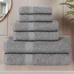 6 Piece Cotton Eco-Friendly Soft Absorbent Towel Set - Towel Set by Superior