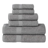 6 Piece Cotton Eco-Friendly Soft Absorbent Towel Set - Towel Set by Superior