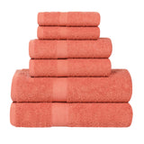 6 Piece Cotton Eco-Friendly Soft Absorbent Towel Set - Towel Set by Superior