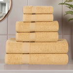 6 Piece Cotton Eco-Friendly Soft Absorbent Towel Set - Towel Set by Superior