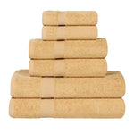 6 Piece Cotton Eco-Friendly Soft Absorbent Towel Set - Towel Set by Superior