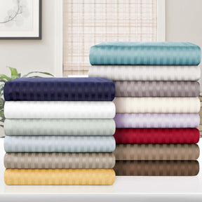 600 Thread Count Egyptian Cotton Striped Deep Pocket Sheet Set - Sheet Set by Superior