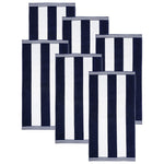 Cabana Stripe Oversized Cotton Beach Towel Set Of 2,4,6 - Beach Towel by Superior