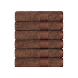 Rayon from Bamboo Ultra-Plush Heavyweight 6 Piece Hand Towel Set