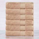 Rayon from Bamboo Ultra-Plush Heavyweight 6 Piece Hand Towel Set