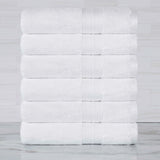 Rayon from Bamboo Ultra-Plush Heavyweight 6 Piece Hand Towel Set