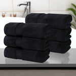 Zero Twist Cotton Solid Ultra-Soft Absorbent Hand Towel Set of 6 - Hand Towel by Superior