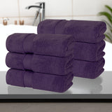 Zero Twist Cotton Solid Ultra-Soft Absorbent Hand Towel Set of 6 - Hand Towel by Superior