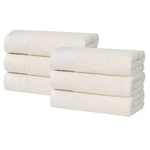 Honeycomb Textured Waffle Border Cotton Hand Towels, Set of 6 - Hand Towel by Superior