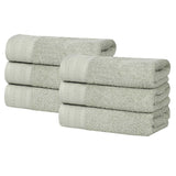 Honeycomb Textured Waffle Border Cotton Hand Towels, Set of 6 - Hand Towel by Superior