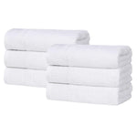 Honeycomb Textured Waffle Border Cotton Hand Towels, Set of 6 - Hand Towel by Superior