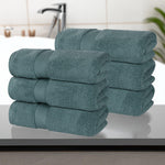 Zero Twist Cotton Solid Ultra-Soft Absorbent Hand Towel Set of 6 - Hand Towel by Superior