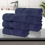 Zero Twist Cotton Solid Ultra-Soft Absorbent Hand Towel Set of 6 - Hand Towel by Superior