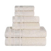 Hays Cotton Medium Weight 6 Piece Assorted Bathroom Towel Set - Ivory