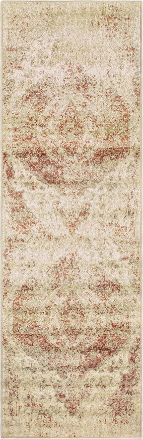 Heavily Distressed Oriental Medallion Area Rug - by Superior - Superior 