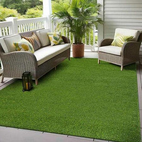 Artificial Grass Lawn Turf Indoor/ Outdoor Area Rug - Green