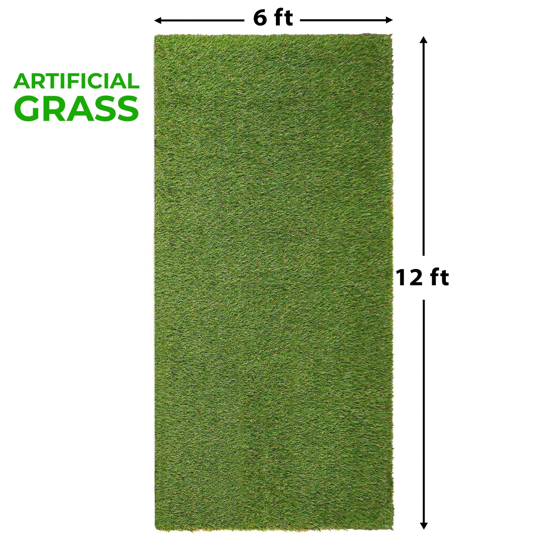 Artificial Grass Lawn Turf Indoor/ Outdoor Area Rug - Green