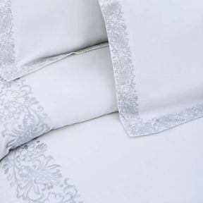 Moon Lawn Embroidered Cotton Duvet Cover Set - Duvet Cover Set by Superior - Superior 