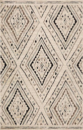 Ozark Geometric Diamonds Indoor Large Area Rugs Or Runner Rug - Slate