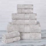 Ultra-Soft Rayon from Bamboo Cotton Blend 8 Piece Towel Set