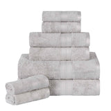 Ultra-Soft Rayon from Bamboo Cotton Blend 8 Piece Towel Set