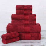 Ultra-Soft Rayon from Bamboo Cotton Blend 8 Piece Towel Set