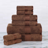 Ultra-Soft Rayon from Bamboo Cotton Blend 8 Piece Towel Set