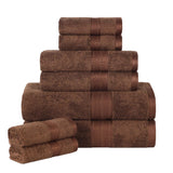 Ultra-Soft Rayon from Bamboo Cotton Blend 8 Piece Towel Set