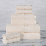 Ultra-Soft Rayon from Bamboo Cotton Blend 8 Piece Towel Set