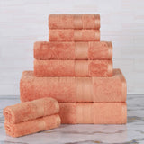 Ultra-Soft Rayon from Bamboo Cotton Blend 8 Piece Towel Set