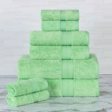 Ultra-Soft Rayon from Bamboo Cotton Blend 8 Piece Towel Set