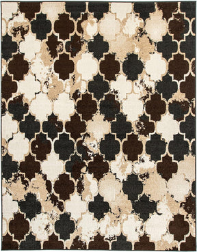 Makinley Heavily Distressed Moroccan Trellis Area Rug - Rugs by Superior - Superior 