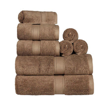 Egyptian Cotton Pile 8 Piece Ultra Plush Solid Towel Set - Towel Set by Superior - Superior 