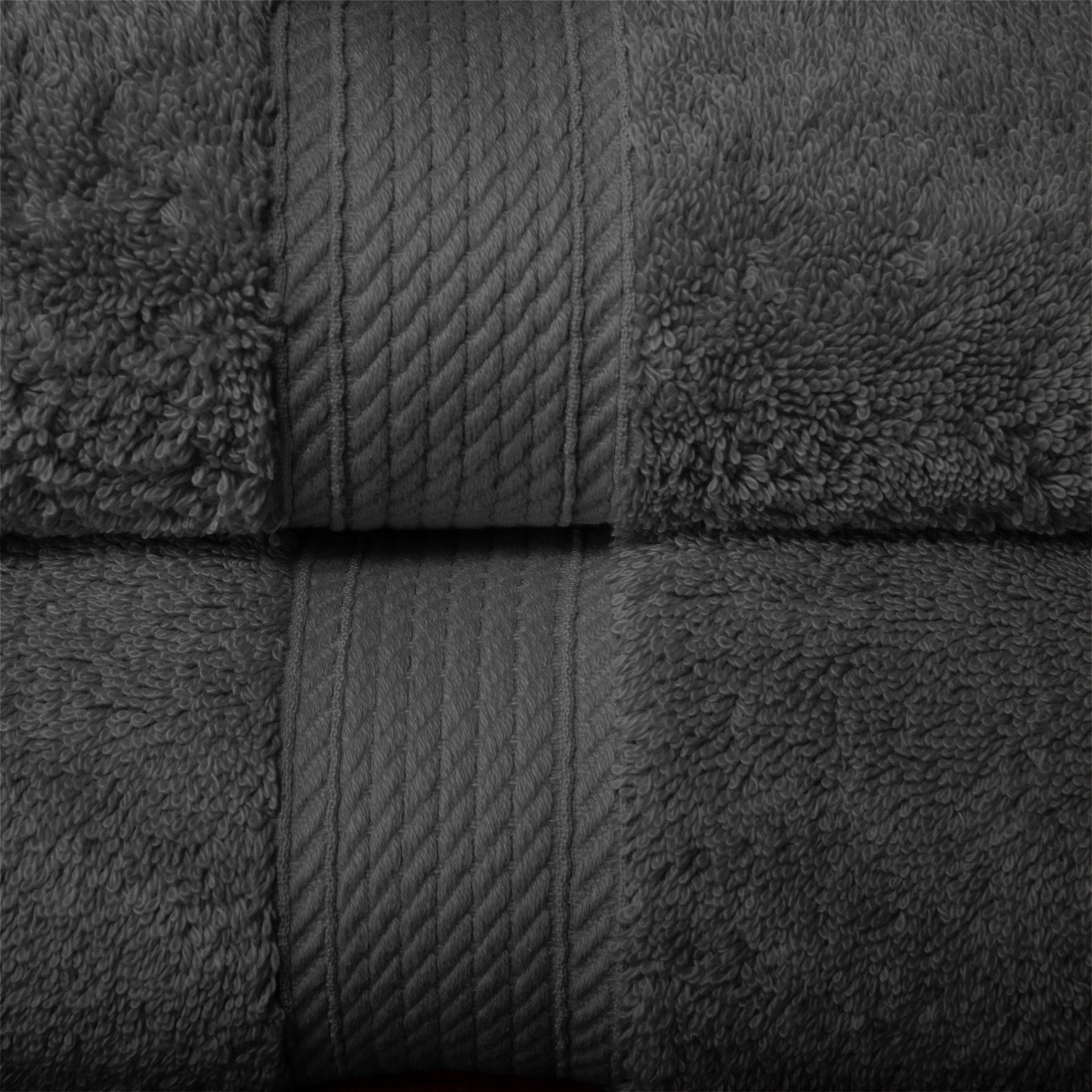 Shop Egyptian Cotton Dark Grey Bath Towel Set of 6