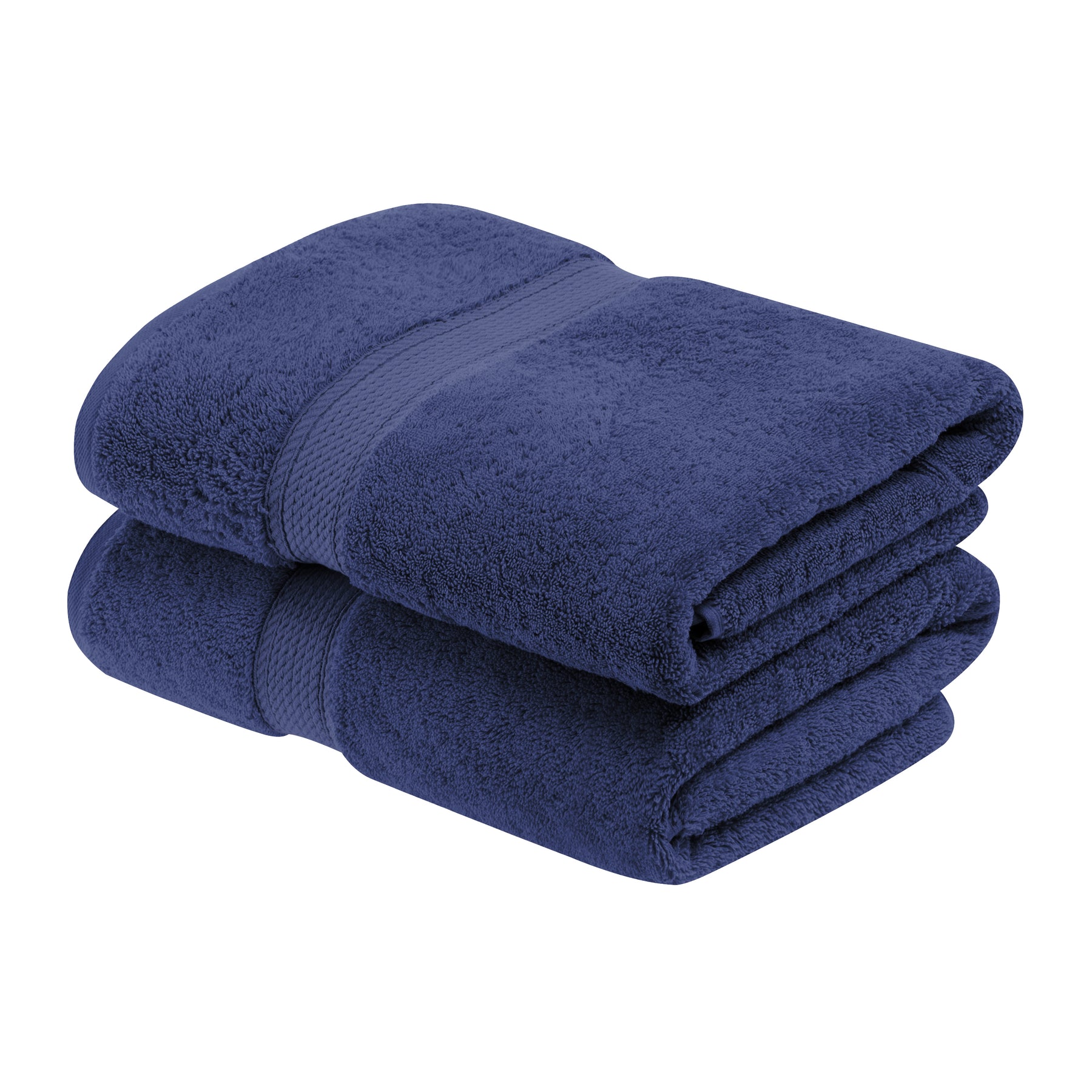 100% Cotton 4-Piece Bath Towel Set, Royal Purple