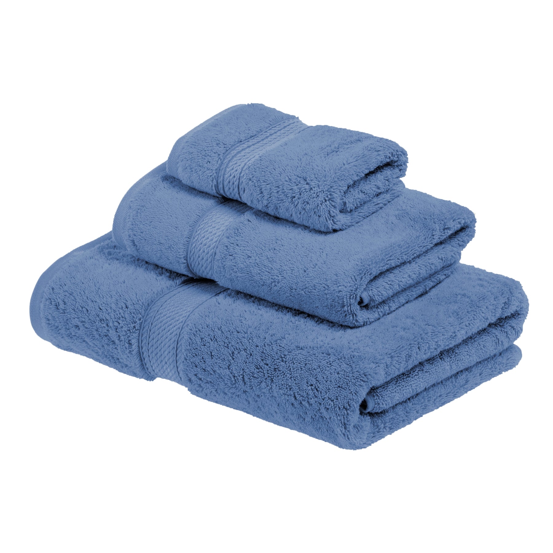 Supreme Egyptian Pure Cotton Bath Towel Set, 3 Large Bath Towels
