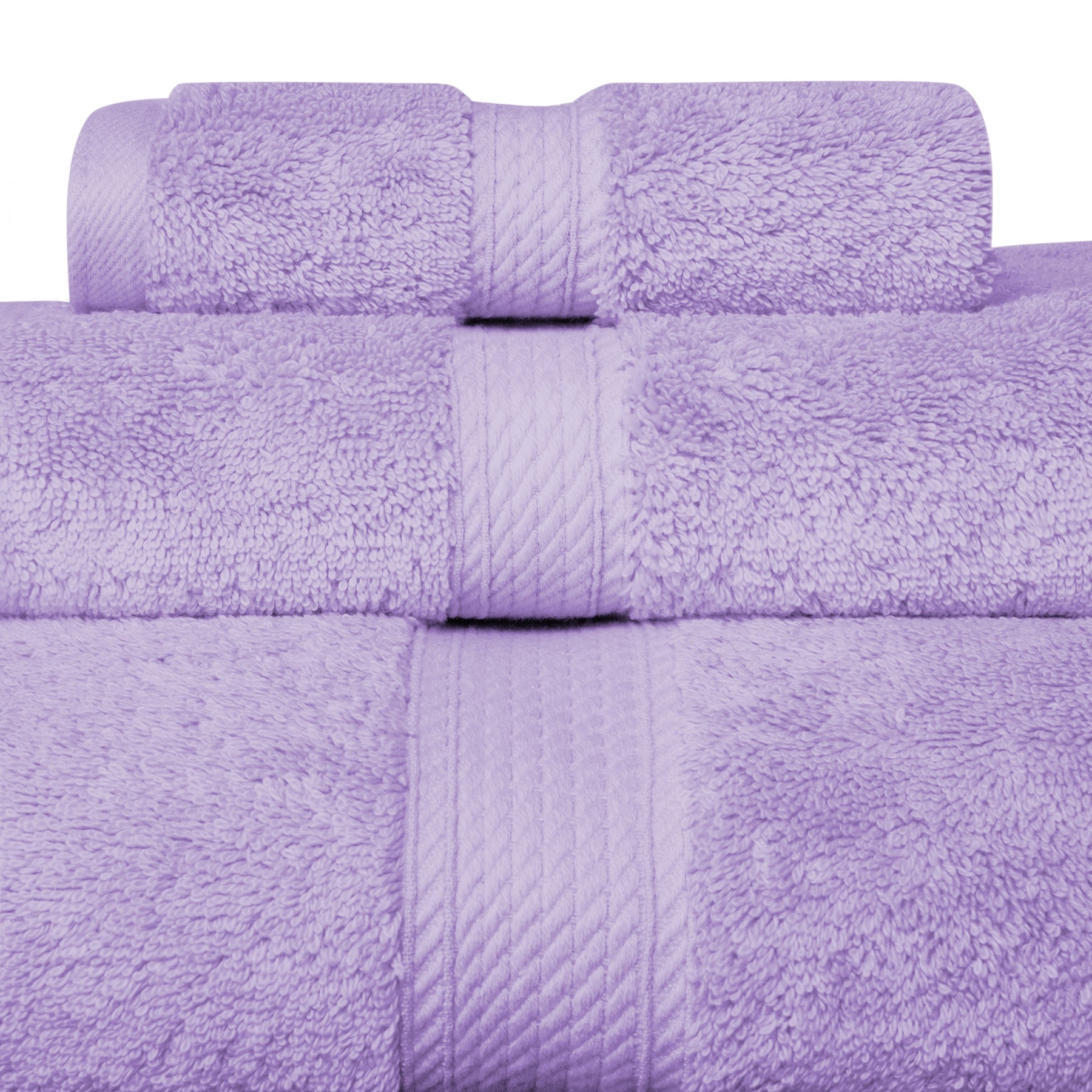 3 Pack Cotton Bath Towels 13x30 inch Super Absorbent for Pool Spa Utopia Towels, Purple