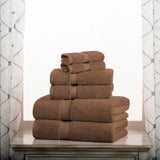 Madison Egyptian Cotton Pile Plush Heavyweight 6 Piece Towel Set