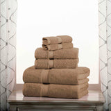 Madison Egyptian Cotton Pile Plush Heavyweight 6 Piece Towel Set