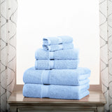 Madison Egyptian Cotton Pile Plush Heavyweight 6 Piece Towel Set