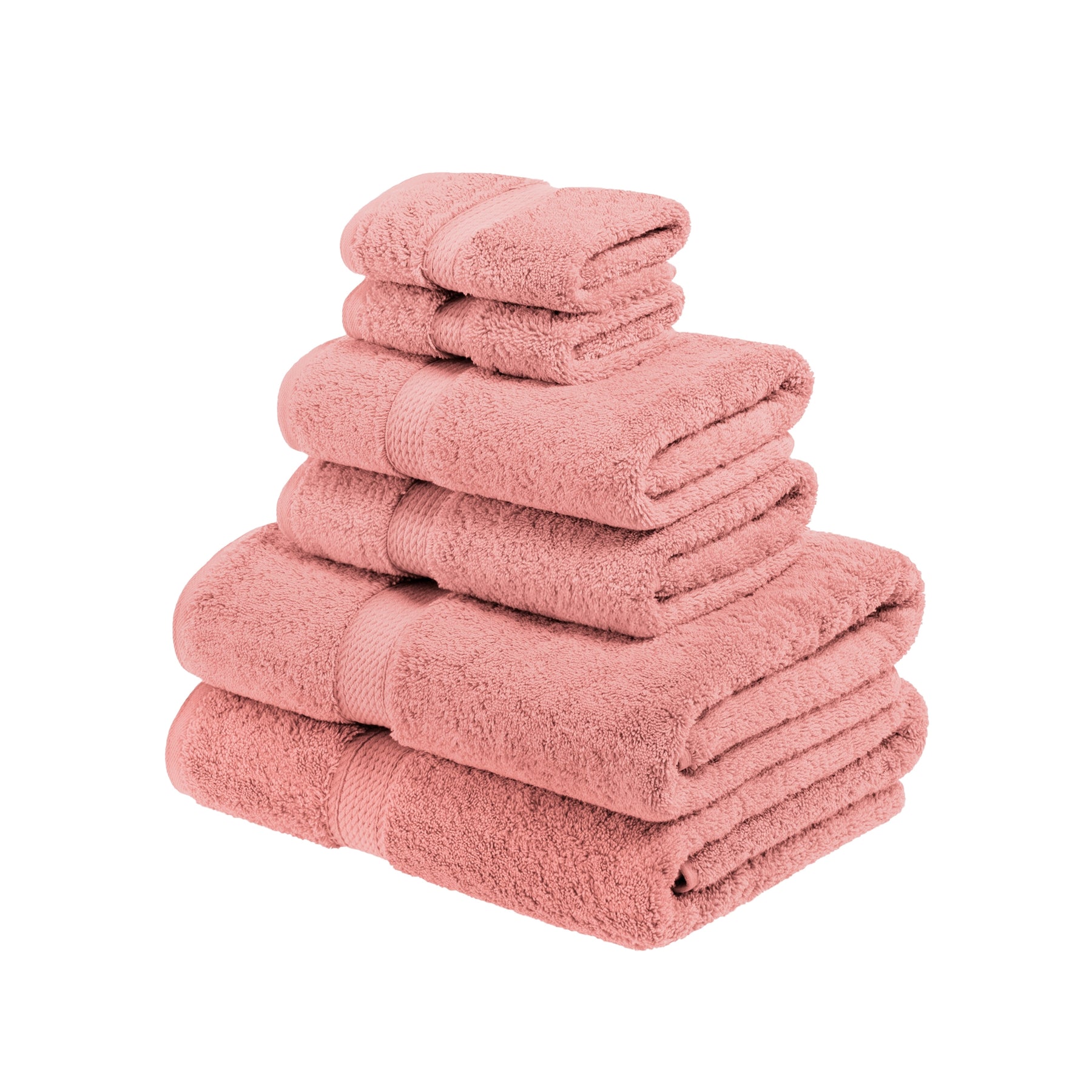 Superior Egyptian Cotton Pile Heavyweight 6 Piece Towel Set